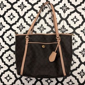 Coach Signature Print Tote
